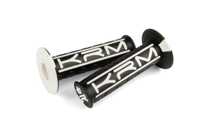 KR837F Manopole KRM Pro Ride nero / bianco - Billaricambi SRLS