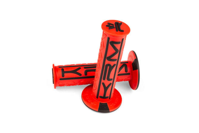 KR842F Manopole KRM Pro Ride rosso / nero