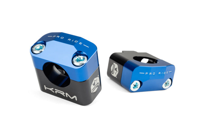 KR871F Fascette manubrio 28 mm KRM nero / blu scuro - Billaricambi SRLS