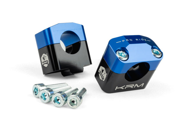 KR871F Fascette manubrio 28 mm KRM nero / blu scuro