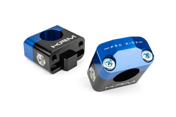 KR871F KRM 28mm Handlebar Clamps Black/Dark Blue