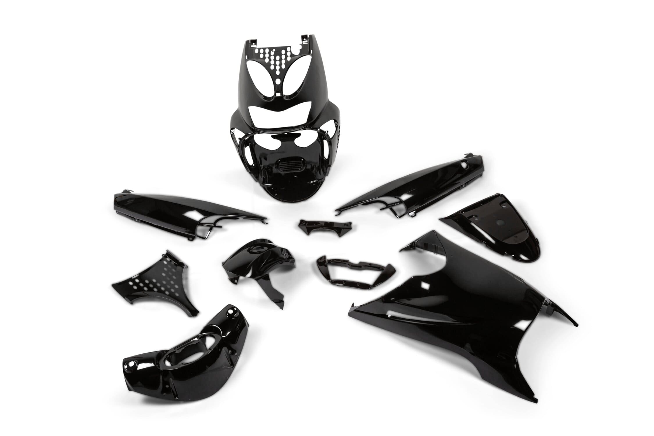 STR-970.01/BK Kit carena 11 pezzi Aprilia SR50 fino al 2010 Nero, COD: STR-970.01/BK