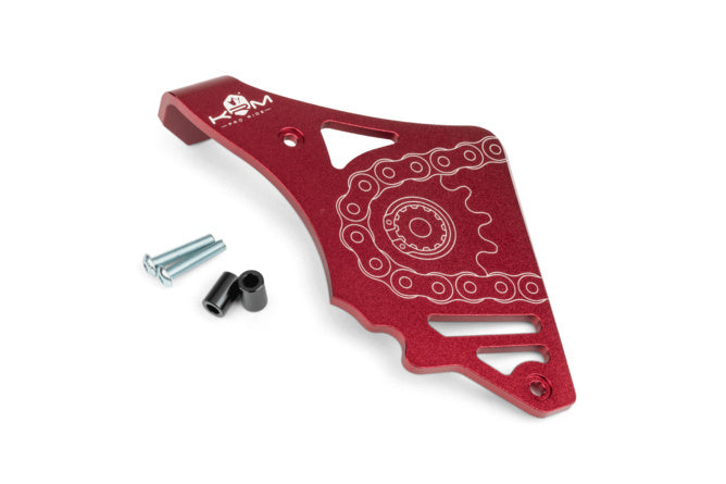 KR799F Sprocket guard with red clutch link stop