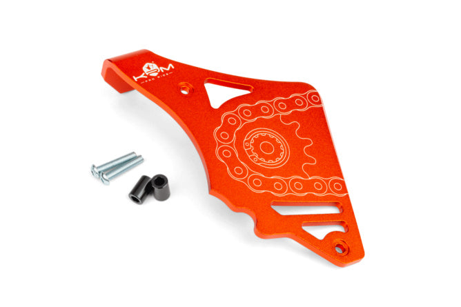 KR805F Sprocket guard with orange clutch link stop