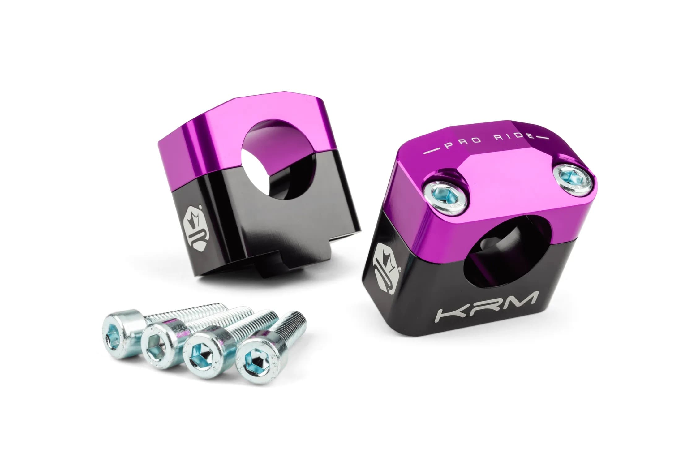 KR470F Fascette manubrio 28mm KRM nero / viola