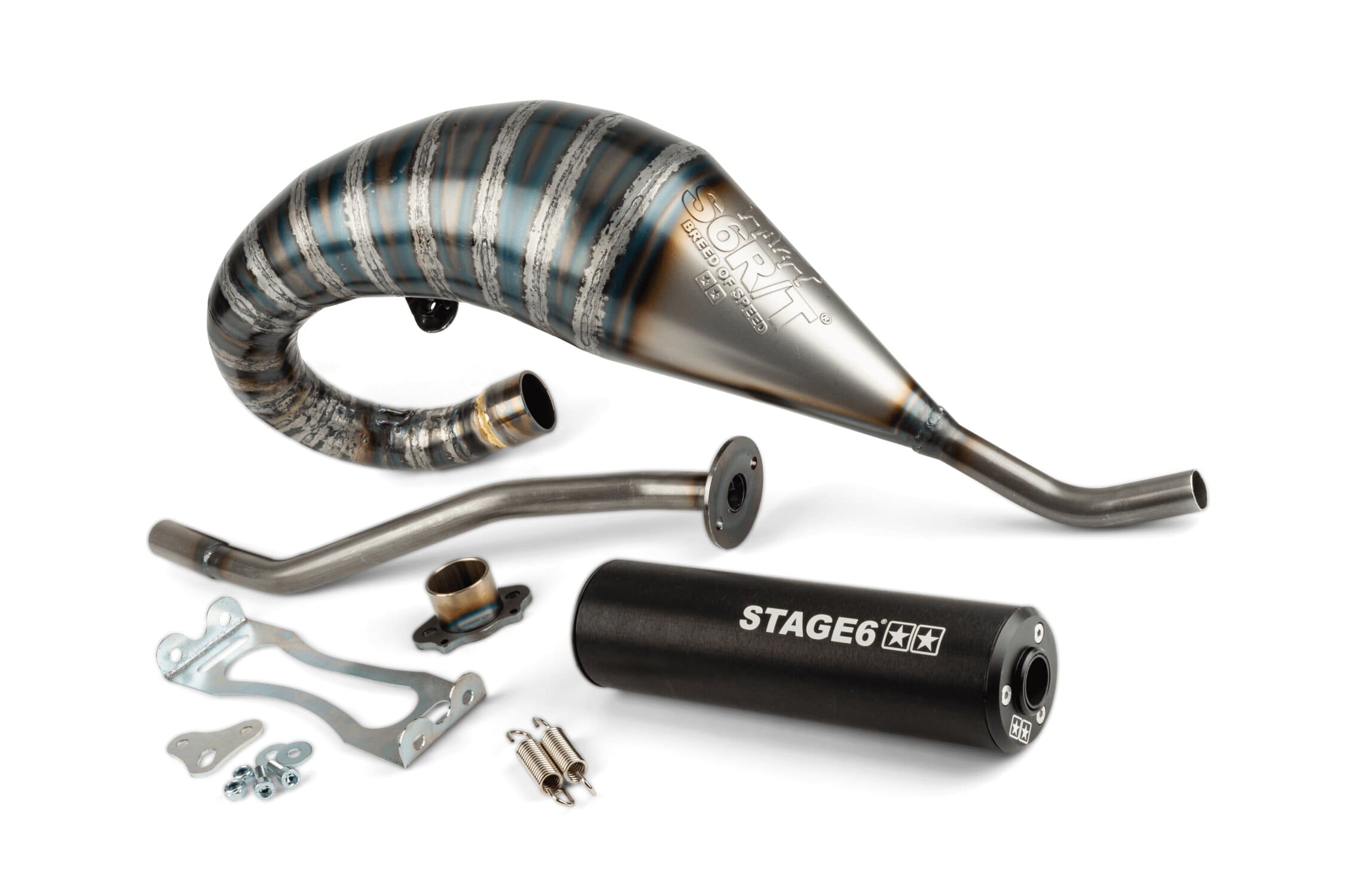 S6-96193752/BK Scarico Stage6 R/T 70 - 80 high-mount Derbi Nero, COD: S6-96193752/BK