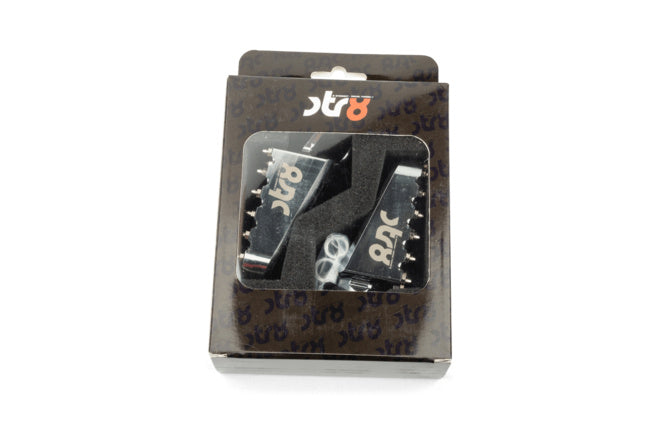 STR-220.20/SI Poggiapiedi Derbi STR8 CNC Grooves (set)