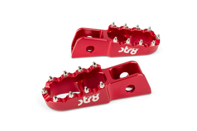 STR-220.21/RE Poggiapiedi passagero Derbi STR8 CNC Rosso (Set)