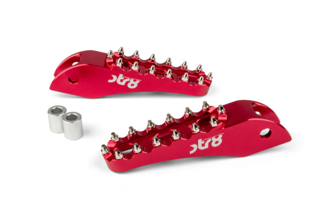 STR-220.23/RE Poggiapiedi passagero Rieju MRT STR8 CNC Rosso (Set)