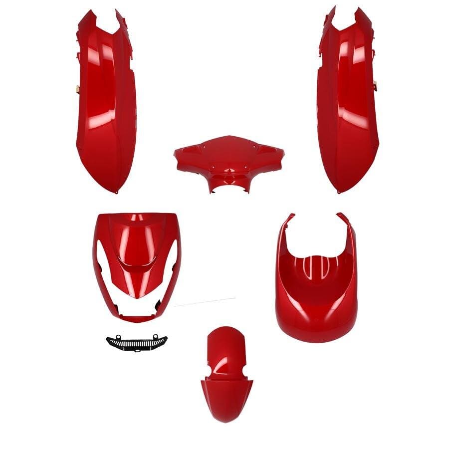 STR-931/RE Kit carena Peugeot Kisbee Rosso 7 pezzi, COD: STR-931/RE