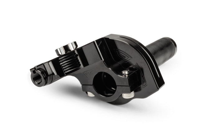 MF45.00016/BK Comando gas rapido MotoForce Racing CNC alluminio Nero