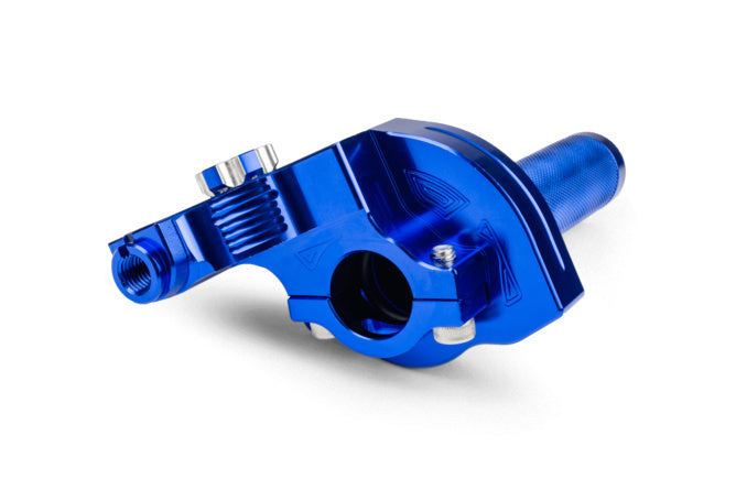 MF45.00016/BL Comando gas rapido MotoForce Racing CNC alluminio Blu