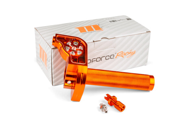 MF45.00016/OR Comando gas rapido MotoForce Racing CNC alluminio Arancione