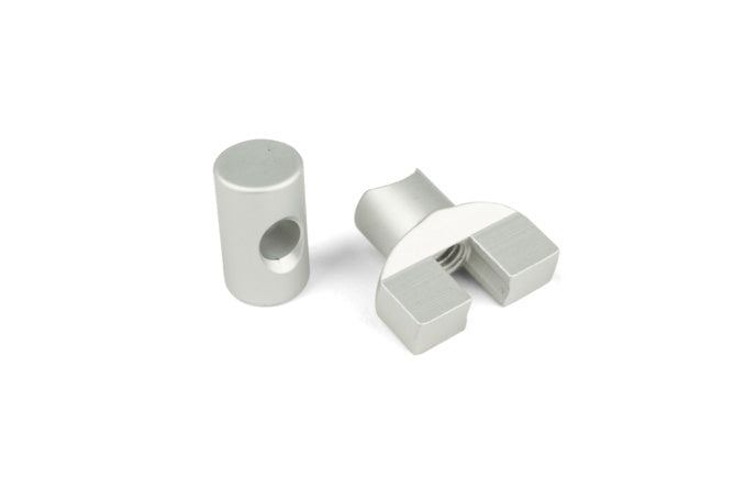 STR-559.01/AL Brake Cable Adjuster Set M6 Aluminum Silver