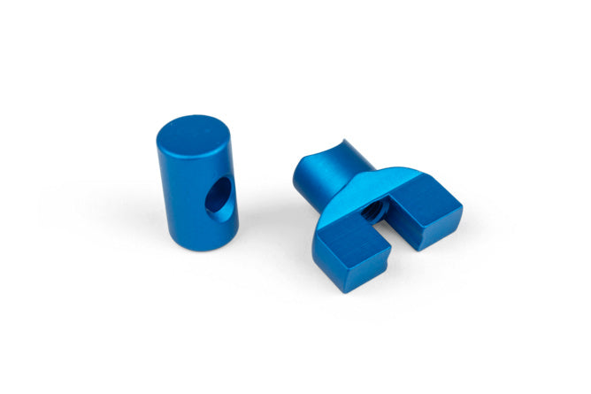 STR-559.01/BL Set regolatore cavo freno M6 alluminio blu - Billaricambi SRLS