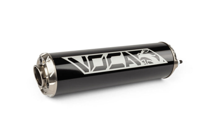 VCR-RD30400/BKAL Silenziatore Voca Alu CNC nero / grigio