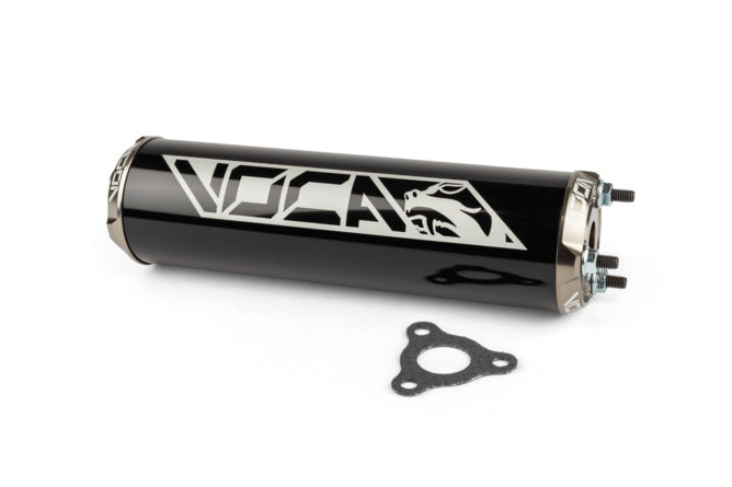VCR-RD30400/BKAL Silenziatore Voca Alu CNC nero / grigio - Billaricambi SRLS