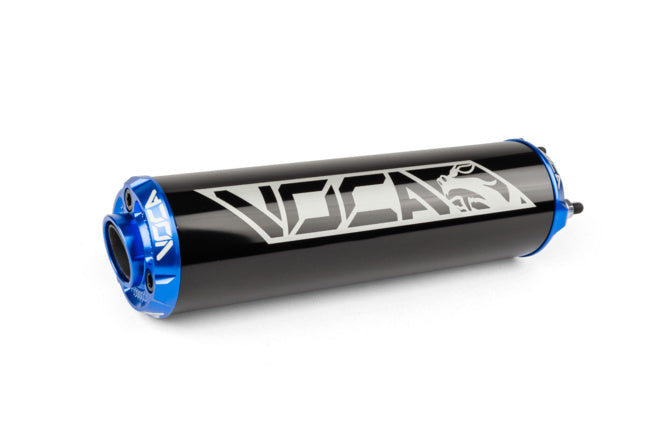 VCR-RD30400/BKBL Silenziatore Voca Alu CNC nero / blu