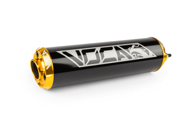 VCR-RD30400/BKGO Silenziatore Voca Alu CNC nero / dorato