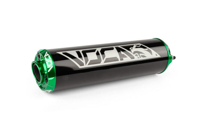 VCR-RD30400/BKGR Silenziatore Voca Alu CNC nero / verde