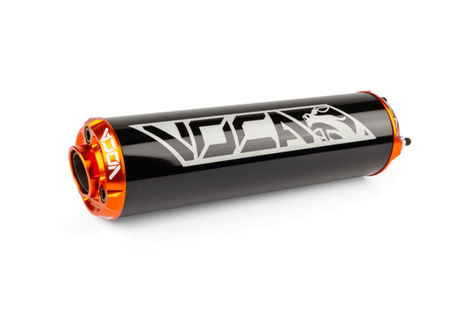 Silencieux Voca Alu CNC noir/orange VCR-RD30400/BKOR