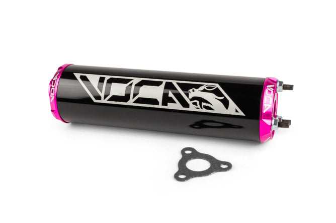 VCR-RD30400/BKPI Silenziatore Voca Alu CNC nero / rosa