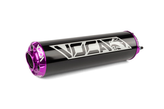 VCR-RD30400/BKPU Silenziatore Voca Alu CNC nero / viola