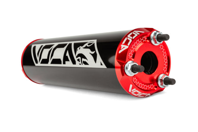 VCR-RD30400/BKRE Silenziatore Voca Alu CNC nero / rosso