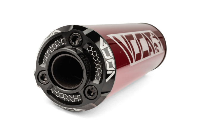 VCR-RD30400/REBK Silenziatore Voca Alu CNC rosso / nero