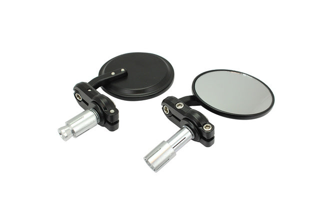 A209005A Specchio manubrio vintage nero (set) - Billaricambi SRLS