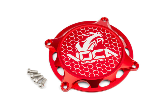 VCR-RD10188.COVER.2/RE Tappo coperchio accensione Voca Alu CNC Rosso AM6 - Billaricambi SRLS