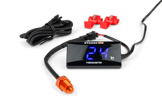 S6-4038/BK Indicatore temperatura digitale Stage6 Slimline