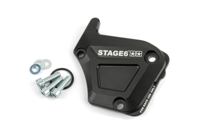 S6-SSP135/BK Coperchio pompa olio Derbi Stage6 Alu nero