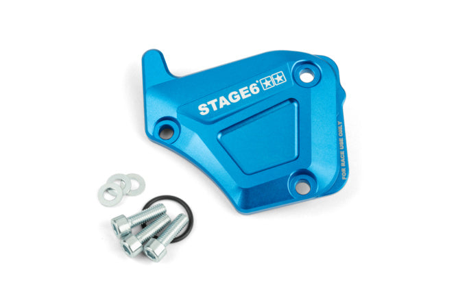 S6-SSP135/BL Coperchio pompa olio Derbi Stage6 Alu blu