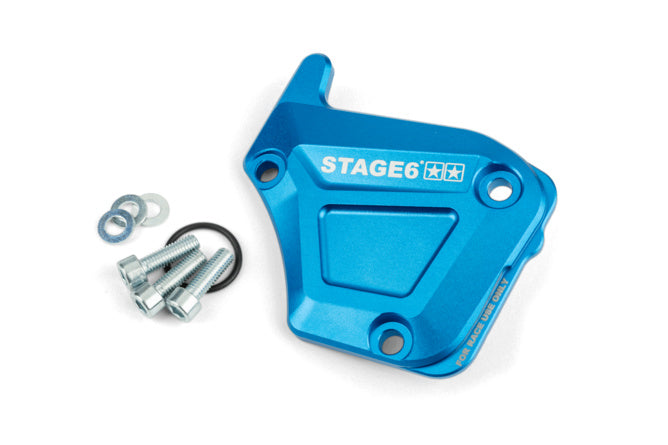 S6-SSP135/BL Coperchio pompa olio Derbi Stage6 Alu blu