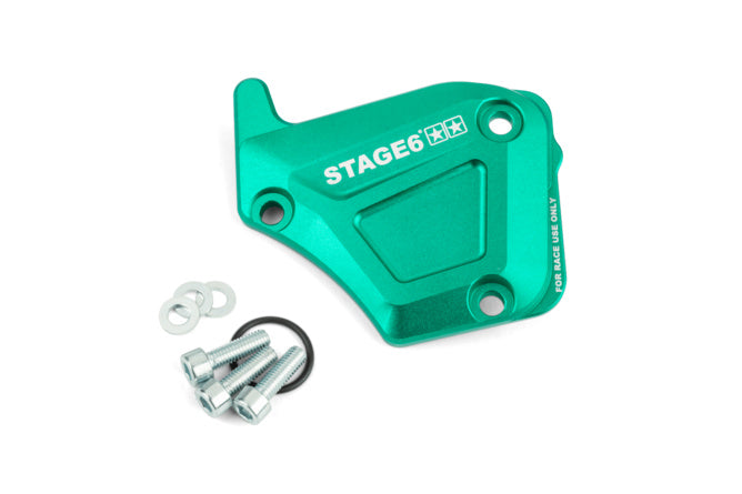 S6-SSP135/TU Coperchio pompa olio Derbi Stage6 Alu turchese
