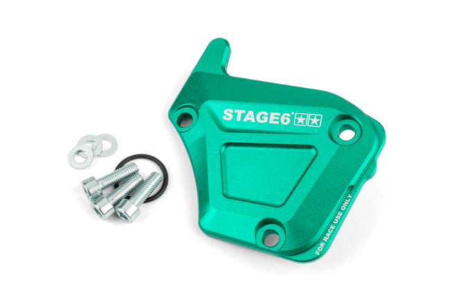 S6-SSP135/TU Coperchio pompa olio Derbi Stage6 Alu turchese