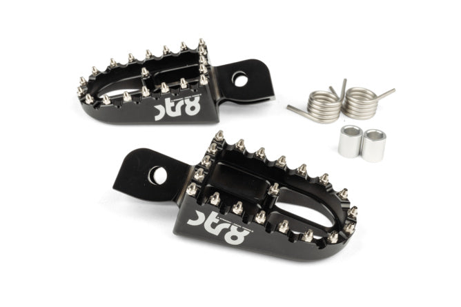 STR-220.24/BK Poggiapiedi STR8 MX Evo Beta RR 50 CNC Nero x2