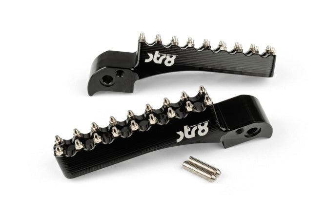 STR-220.25/BK Poggiapiedi Passagero STR8 MX Evo Beta RR 50 -2021 CNC Nero x2