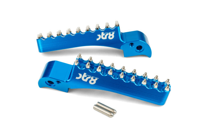 STR-220.25/BL Poggiapiedi Passagero STR8 MX Evo Beta RR 50 -2021 CNC Blu x2