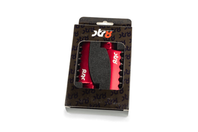 STR-220.25/RE Poggiapiedi Passagero STR8 MX Evo Beta RR 50 -2021 CNC Rosso x2