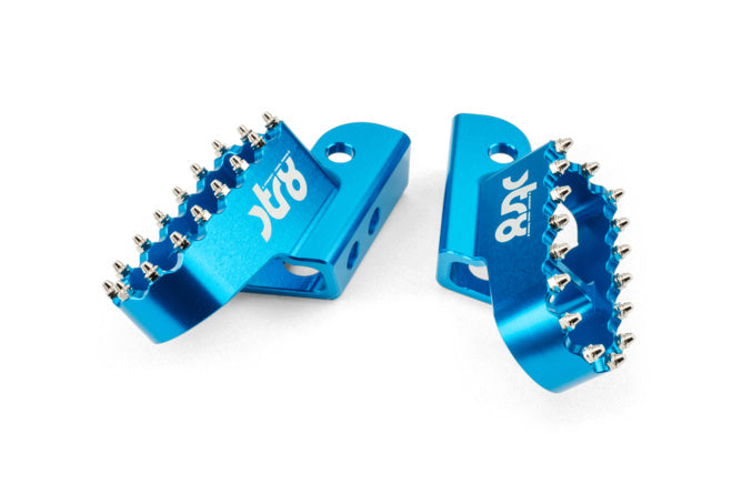 STR-220.26/BL Poggiapiedi STR8 MX Evo Sherco 50 CNC Blu x2