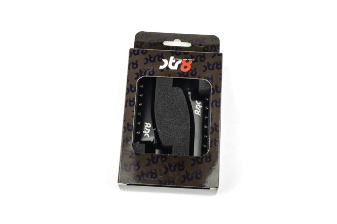 STR-220.27/BK Poggiapiedi Passagero STR8 MX Evo Sherco 50 CNC Nero x2