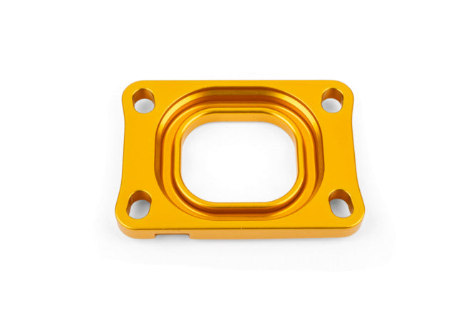 S6-3318830/YE Piastra collettore aspirazione Stage6 360° AM6 / Derbi dorato