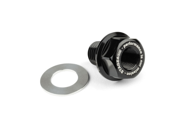 S6-4001 Adattore sensore temperatura Stage6 M12x1.5x15mm Piaggio / Derbi nero