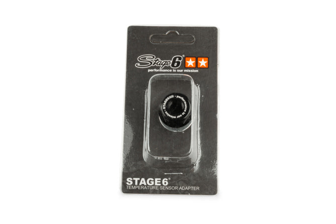 S6-4003 Adattore sensore temperatura Stage6 M14x1.5x15mm Derbi Nero