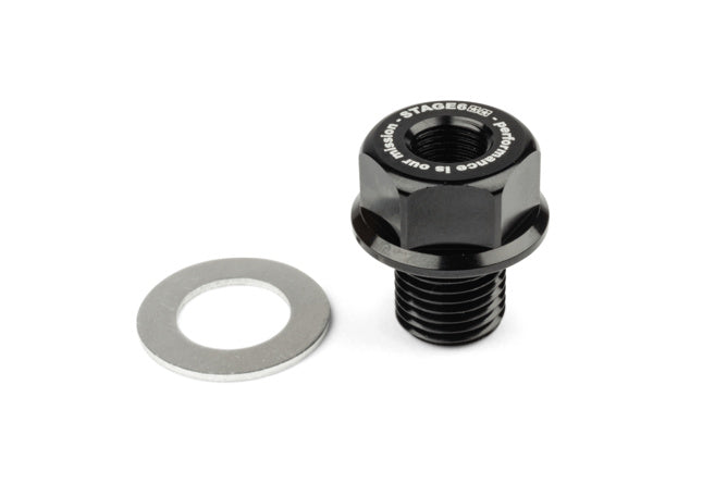 S6-4003 Adattore sensore temperatura Stage6 M14x1.5x15mm Derbi Nero