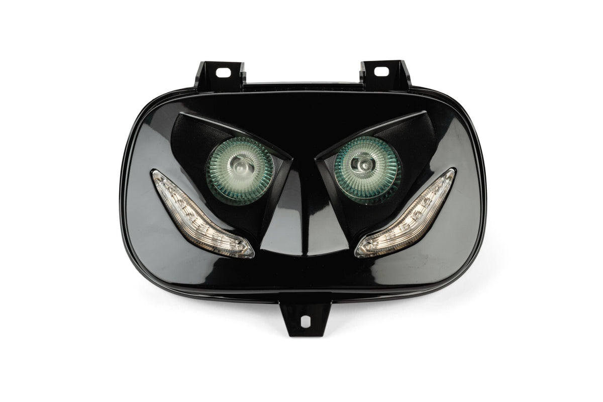STR-612.04/BK Mascherina doppiofaro R8 Yamaha BWs fino 2004 nero