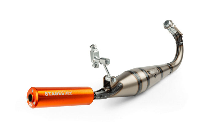 S6-9113001/OR Scarico Stage6 StreetRace MBK 51 Arancione