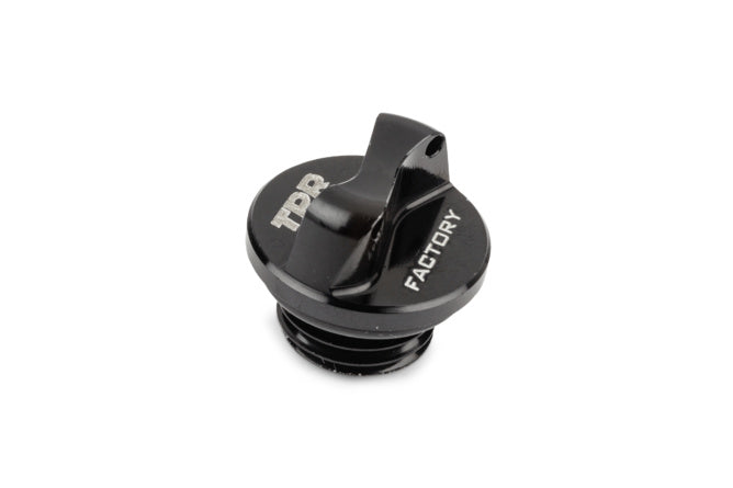 T9937740 TPR Factory AM6 Aluminum Oil Cap Black
